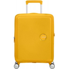 American Tourister Soundbox EXP kabīnes čemodāns - zeltaini dzeltens