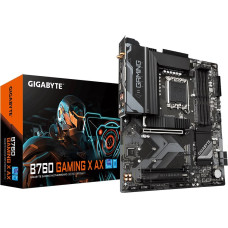 Gigabyte B760 GAMING X AX Motherboard - Supports Intel Core 14th Gen CPUs, 8+1+1 Phases Digital VRM, up to 7600MHz DDR5 (OC), 3xPCIe 4.0 M.2, Wi-Fi 6E, 2.5GbE LAN, USB 3.2 Gen 2