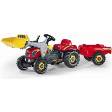 Rolly Toys Traktor Rolly z łyżką i przyczepą czerwony (5023127)