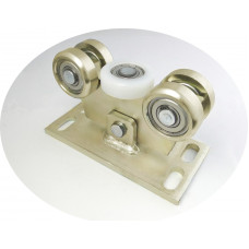 Zabi Wózek wahliwy bez regulacji 5 rolek metal do profili 80x80mm ścianka 5mm W-5M-80