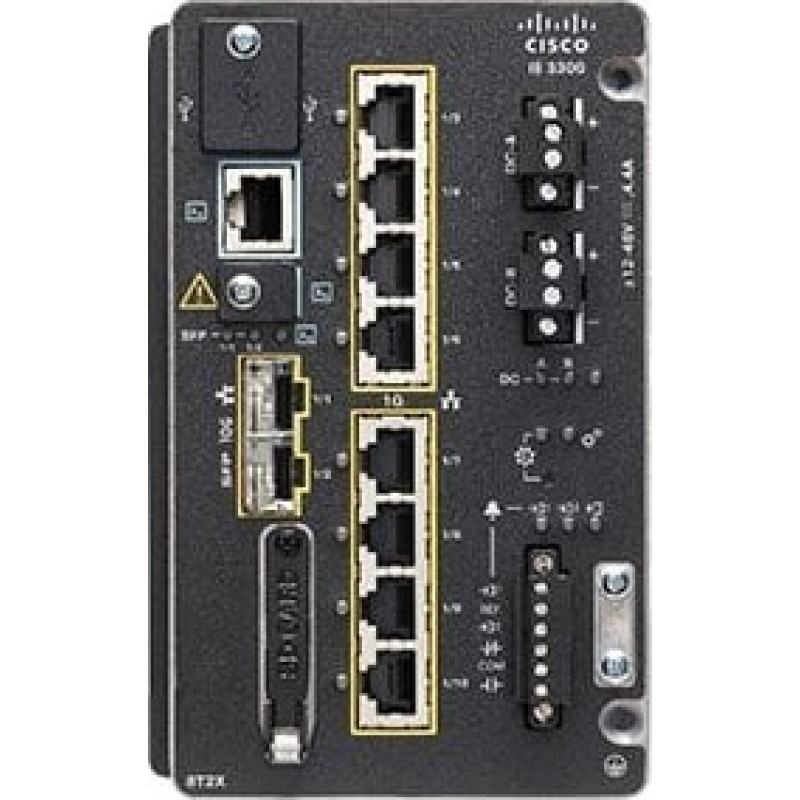 Cisco Switch Cisco Cisco Catalyst IE-3300-8T2X-E łącza sieciowe Zarządzany L3 Czarny