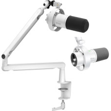 Fifine T688W mikrofon dynamiczny USB XLR zestaw biały