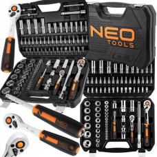 NEO ZESTAW KOMPLET NASADKI TORX KLUCZE NASADOWE 1/4'' 1/2 86 ELEMENTY NEO TOOLS