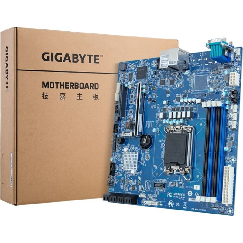 Gigabyte Motherboard - Gigabyte MX34-BS0 1x LGA 1700 Intel® Xeon® E-2400 / 6300 Intel® Pentium® Gold G7400 / G7400T Intel® C262