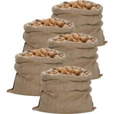 Vidaxl Worki jutowe, 5 szt., 100x110 cm, 100% juta, 340 g/m² Lumarko!