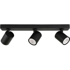 Italux Lampa sufitowa Italux LAMPA sufitowa LUMSI SPL-2071-3-MB-BL Italux regulowana OPRAWA metalowe reflektorki na listwie czarny