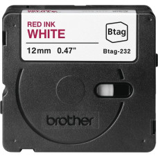 Brother Brother BTAG-232 taśmy do etykietowania Czerwony na białym