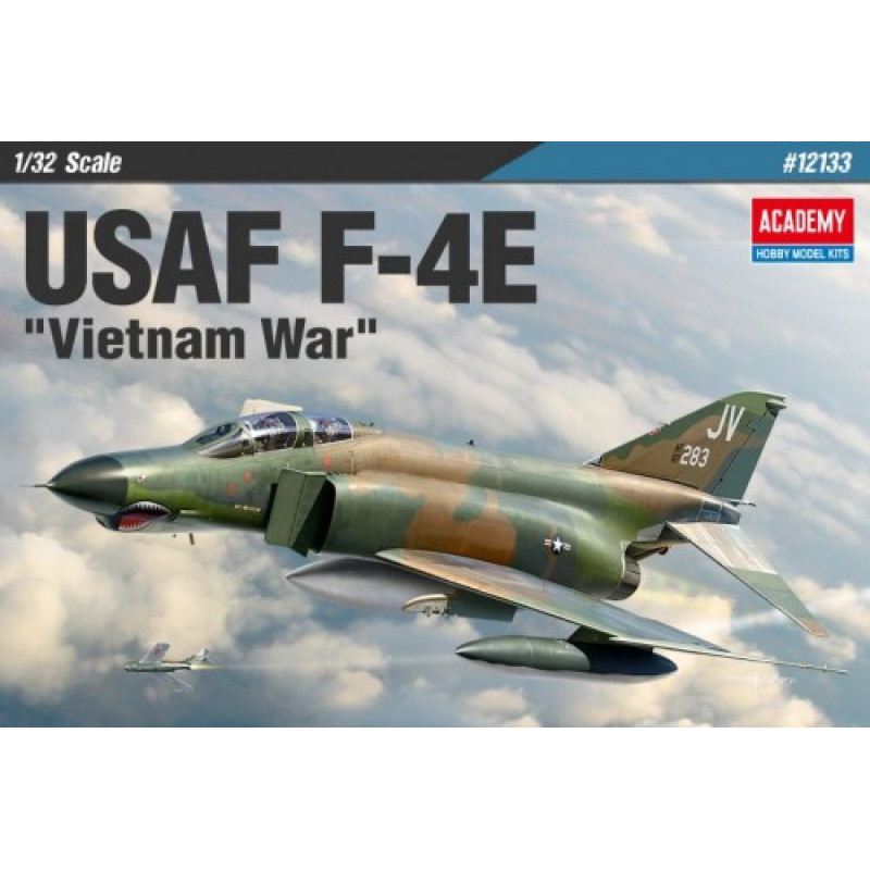 Academy Plastic model Plane USAF F-4E Vietnam War 1/32