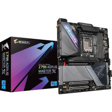 Gigabyte Z790 AORUS MASTER X Motherboard- Supports Intel 13th Gen CPUs, 20+1+2 phases VRM, up to 8266MHz DDR5 (OC), 1x PCIe 5.0 + 4x PCIe 4.0 M2, 10GbE LAN, Wi-Fi 7, USB 3.2 Gen 2x2