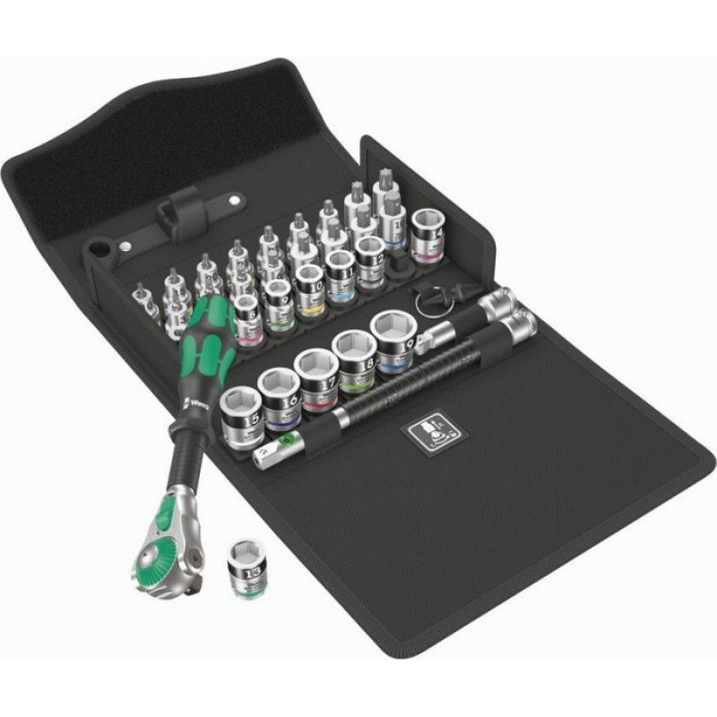 Wera ZESTAW Z GRZECHOTKĄ ZYKLOP SPEED 3/8' 8100 SB ALL-IN, 35 CZ (1 KPL)