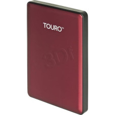 Hgst Dysk zewnętrzny HDD HGST Touro S 1TB Czerwony (0S03779)