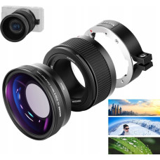 Neewer Obiektyw 2w1 Hd Wide 18mm 0.75x + Makro 10x Do Sony Zv1 Zv-1 Neewer Ls-18