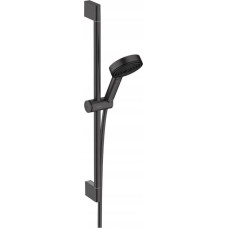 Hansgrohe Zestaw prysznicowy Hansgrohe Hansgrohe zestaw prysznicowy 105 3jet Relaxation EcoSmart z drążkiem 65 cm Pulsify Select S, czarny matowy 24161670