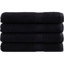 Vidaxl vidaXL Ręczniki premium SOLUND, 4 szt., czarne, 80x200 cm, 600 g/cm