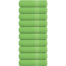 Vidaxl vidaXL Ręczniki kąpielowe, 10 szt, zielone, 70x140 cm, bawełna 100%