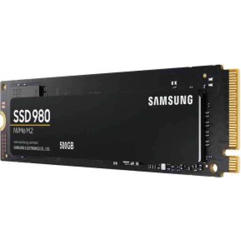Samsung V-NAND SSD 980 500 GB, SSD form factor M.2 2280, SSD interface M.2 NVME, Write speed 3000 MB/s, Read speed 3500 MB/s