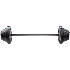 HMS Stienis ar maināmu slodzi GSP40 ADJUSTABLE BARBELL WITH COMPOSITE PLATES 42 KG HMS