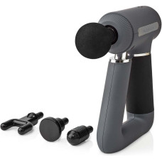 Nedis HCMSG300, Combo massage, Back, Neck, Grey, Ergonomic, 3200 RPM, Battery