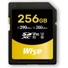Wise SDXC UHS-II V90       256GB R:290MBs / W:260MBs   WI-SD-N256