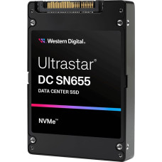 Western Digital Ultrastar DC SN655 15.3 TB U.3 PCI Express 4.0 NVMe TLC 3D NAND SE (0TS2460)