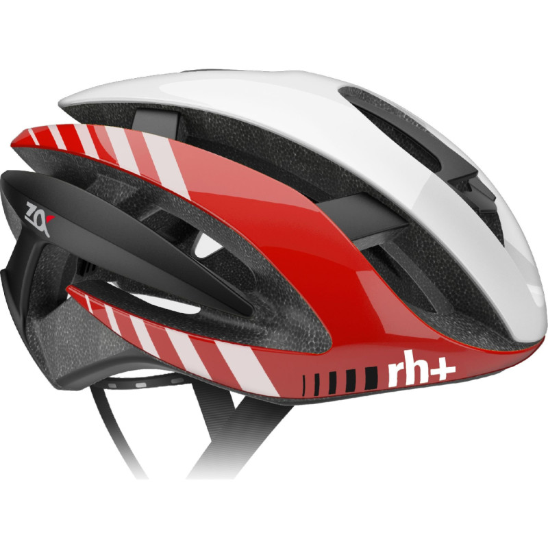 RH+ Kask rowerowy Z Alpha Shiny White-Shiny Red-Matt Black EHX6072 05 biało-czerwono-czarny r. L/XL (58-62)