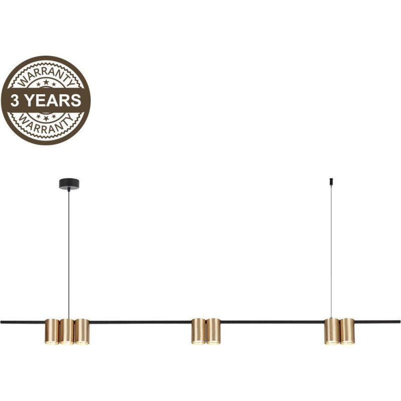 Domoletti PENDANT LIGHT PORI 7XGU10 ML0372 GOLD