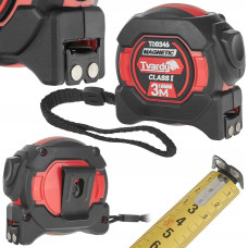 Tvardy Miara zwijana nylon dwustronna z magnesem i autostopem 3m/16mm KLASA I – kartonik wystawowy (12/120)