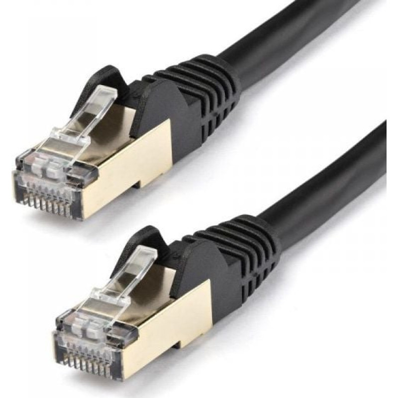 Startech STARTECH.COM 10m CAT6a-Ethernet-Kabel - Schwarz - RJ45-Ethernet-Kabel - Snagless - STP-Kabel - Kupfer - 10-Gbit Netzwerkkabel