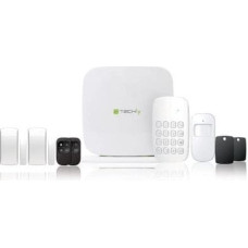 Techly Zestaw alarmowy GSM panel/klawiatura/czujniki/piloty/karty RFID