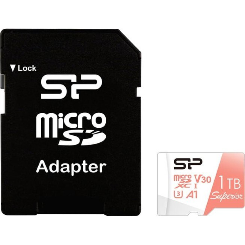 Silicon Power Karta Silicon Power Superior MicroSDXC 1 TB Class 10 UHS-I/U3 A1 V30 (SP001TBSTXDV3V20SP)