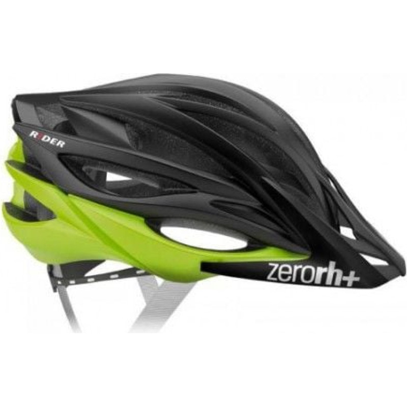 RH+ Kask rowerowy Rider Matt Black-Matt Acid Green r. L/XL (EHX6054)