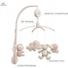 Xxx_Clementoni (Clementoni) New! Baby's only musical carousel animals 0+ Old pink/ Warm linen BO-815.023.061.50