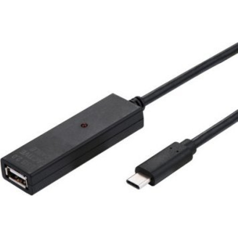 Value Kabel USB Value USB-A - USB-C 20 m Czarny