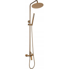Invena SHOWER COLUMN NERI PLUS+MIXER COPPER