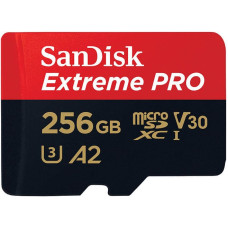 Sandisk mälukaart microSDXC 256GB Extreme Pro + adapter