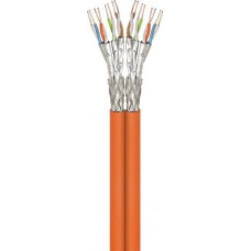 Goobay CAT 7A kabel sieciowy duplex, S/FTP (PiMF), Pomarańczowy - Długość kabla 100 m