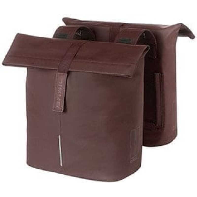 Basil Sakwa miejska podwójna BASIL CITY DOUBLE PANNIER BAG 28-32L, Universal Bridge System, roasted brown (NEW)