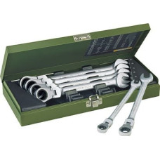 Proxxon Zestaw kluczy płasko-oczkowych z przegubem i grzechotką 8-19mm 7szt. (PR23068)