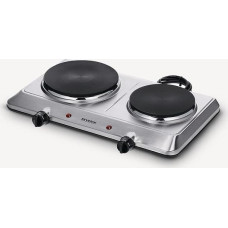 Severin DK 1014 hob Stainless steel Countertop 45.5 cm Sealed plate 2 zone(s)
