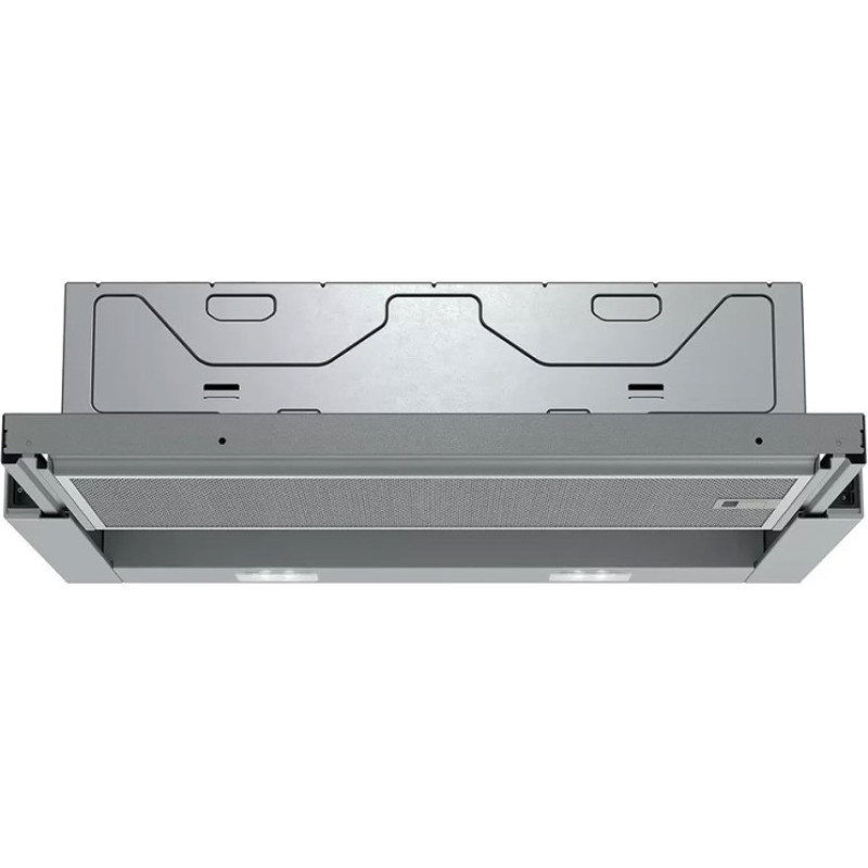 Siemens iQ100 LI64LA521 cooker hood Semi built-in (pull out) Metallic, Silver 389 m³/h B