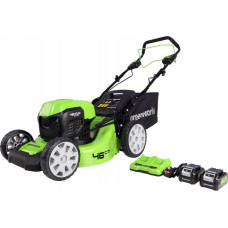 Greenworks Kosiarka akumulatorowa Greenworks 2x24V Kosiarka akumulatorowa z napędem 46cm G24X2LM46SPK4X  zestaw ładowarka dual + 2 aku 4Ah