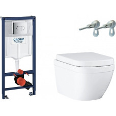 Grohe WC komplektas su potinkiniu rėmu GROHE Euro ceramic WC 39536000