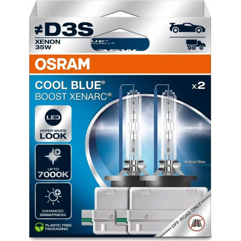 Osram Żarówka (Zestaw 2szt.) D3S 85V 35W PK32D-5 bez homologacji drogowej Cool Blue Boost 7000K