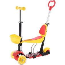 Nils Fun Skrejritenis HLB07 4in1 BLACK-YELLOW-RED NILS FUN