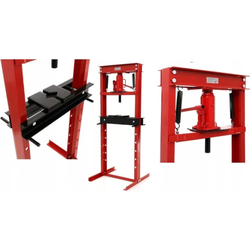 Geko #Prasa hydrauliczna 20T z manometrem i pompą nożną(1)