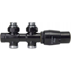 Varioterm Vario Term zestaw termostatyczny TWINS prosty czarny mat TSGS0224CFP