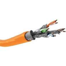 Goobay CAT 7A kabel sieciowy, S/FTP (PiMF), pomarańczowy - Długość kabla 50 m