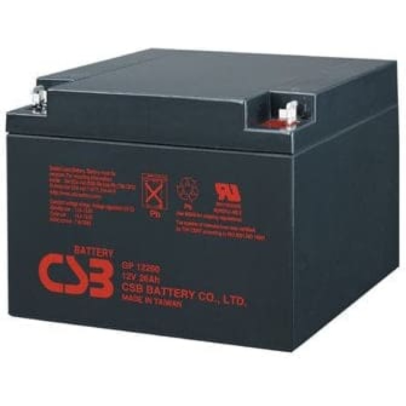 Fideltronik CSB Bleiakkus GP12260 12V/26Ah Ołowiany (VRLA) 9 Ah