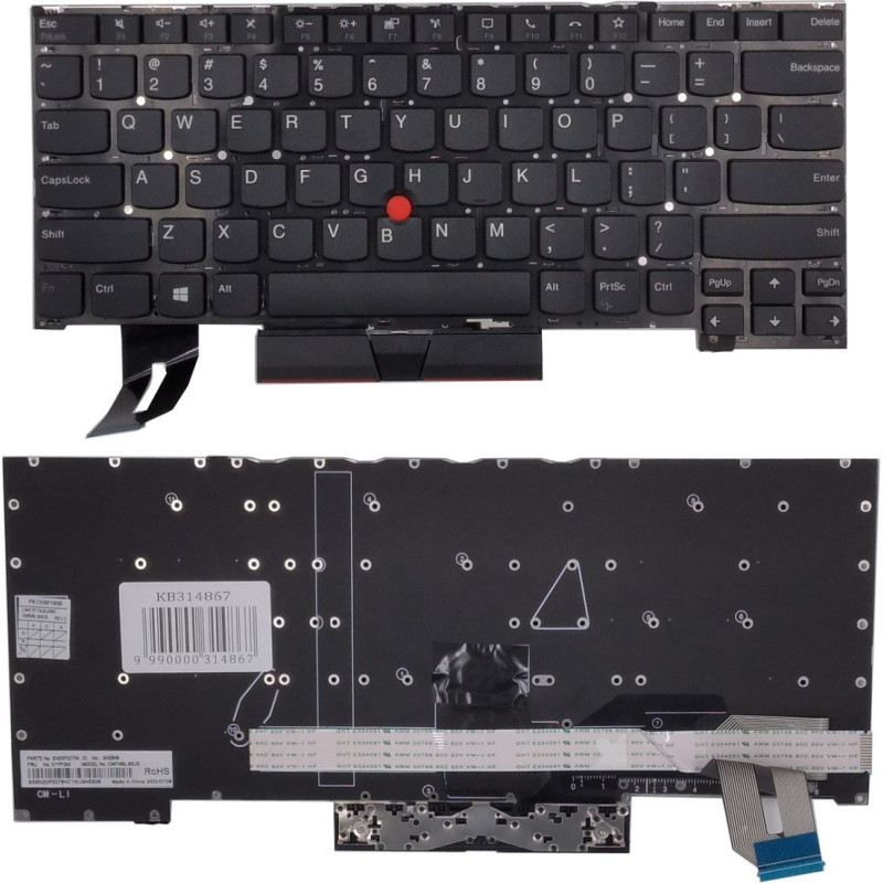 Lenovo Keyboard LENOVO ThinkPad T14s, with trackpoint, US