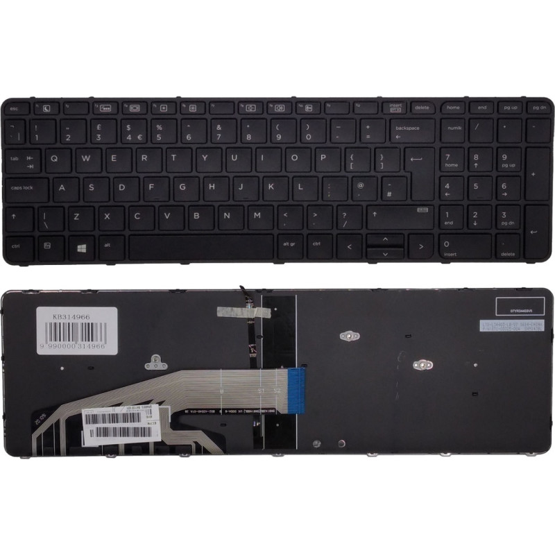 HP Keyboard HP: Probook 650 G2/G3, 655 G2/G3 with backlight